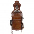 Bavarian Wall Telephone by Heller, c. 1900