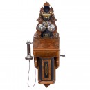 Ericsson Wall Telephone with Helical Microphone, c. 1880
