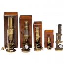 5 Brass Microscopes