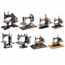 Eight Toy Sewing Machines