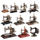 Ten Toy Sewing Machines