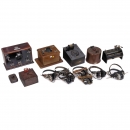 7 Detector Radios and 7 Headphones, 1920–30
