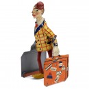 Clown with Luggage by Distler, c. 1925