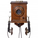 Wall Telephone with Carbon Pencil Microphone, c. 1890