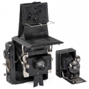 Ihagee Patent-Klappreflex 6,5 x 9 and Folding Camera 4,5 x 6, c.