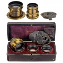 3 Steinheil Brass Lenses