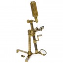 Early English Brass Compound Microscope by Jones, c. 1800