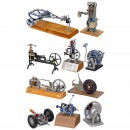 Eight Driving School and Two Steam Engine Cutaway Models