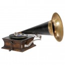 Traveling-Arm Horn Gramophone, c. 1904