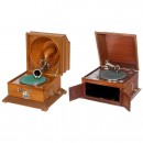 Two Table Gramophones