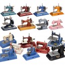 Nineteen Toy Sewing Machines
