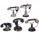 Five Table Telephones, c. 1900-25