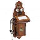 Ericsson Model 345 (AB 530) Wall Telephone, 1895 onwards