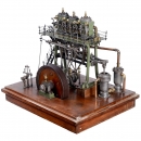 Large Vertical Triple-Cylinder Steam Engine, c. 1920