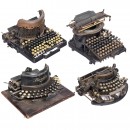 4 Typewriters for Restoration or for Spare Parts