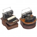 Hammond No. 1B Ideal and Hammond No. 12 Universal Typewriters