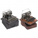 Hammond Multiplex and Hammond No. 2 Universal Typewriters