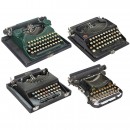 Four American Portable Typewriters