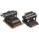 Remington Standard No. 5 and Smith Premier No. 3 Typewriters
