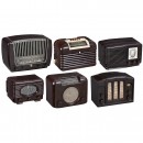 6 Small Bakelite Radios