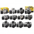 12 Assorted Exakta/Exa Cameras