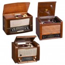 3 Radios with Integrated Record Players