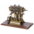 Precision Model of a Vertical Twin-Cylinder Steam Engine, c. 196