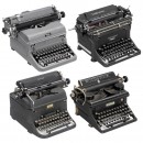 4 American Typewriters for Demonstration Purposes