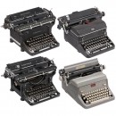 4 American Typewriters for Demonstration Purposes