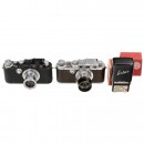 Hektor 2,5/5 cm Lens and 2 Leica III Cameras