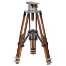 Solid Wood Eclair Tripod with Tilting Head, c. 1935