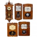 4 French Chime Clocks, c. 1930