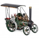Model of a British Single-Cylinder Live Steam Traction Engine wi