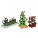 3 Steam Engines, c. 1980
