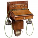 French Système Ader Wall Telephone, c. 1880