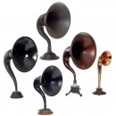 5 Radio Horn Loudspeakers, c. 1924