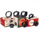 7 Leica Lens Hoods and Boxes