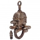 Wrought-Iron Padlock for 4 Keys, c. 1780