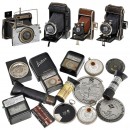 4 Rollfilm Cameras, 14 Early Light Meters and Flash Accessories