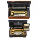 3 Cylinder Musical Boxes, c. 1890