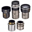 5 Lenses for Askania Universal Cameras, c. 1940-50