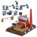 Model Steam Engine D 1.5 with 8 Steam Toys, c. 1985