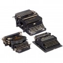 3 Adler Typewriters