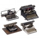 4 Small Typewriters