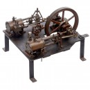 Large Twin Steam Engine, c. 1920