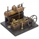 Early Steam Engine with Boiler, c. 1882
