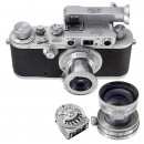 Leica IIIa Camera with 2 Lenses and an Angle Viewfinder, c. 1939