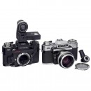 2 Contarex Cameras with Accessories