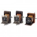 2 Piccolette Luxury Cameras and a 4.5 x 6 cm Tropical Strut-Fold