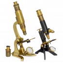 2 British Brass Microscopes